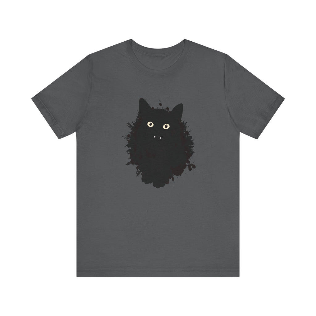 Black Cat Graphic Tee, Cozy Cat Lover T-Shirt, Perfect Gift for Cat Owners, Casual Wear, Animal Lover Apparel