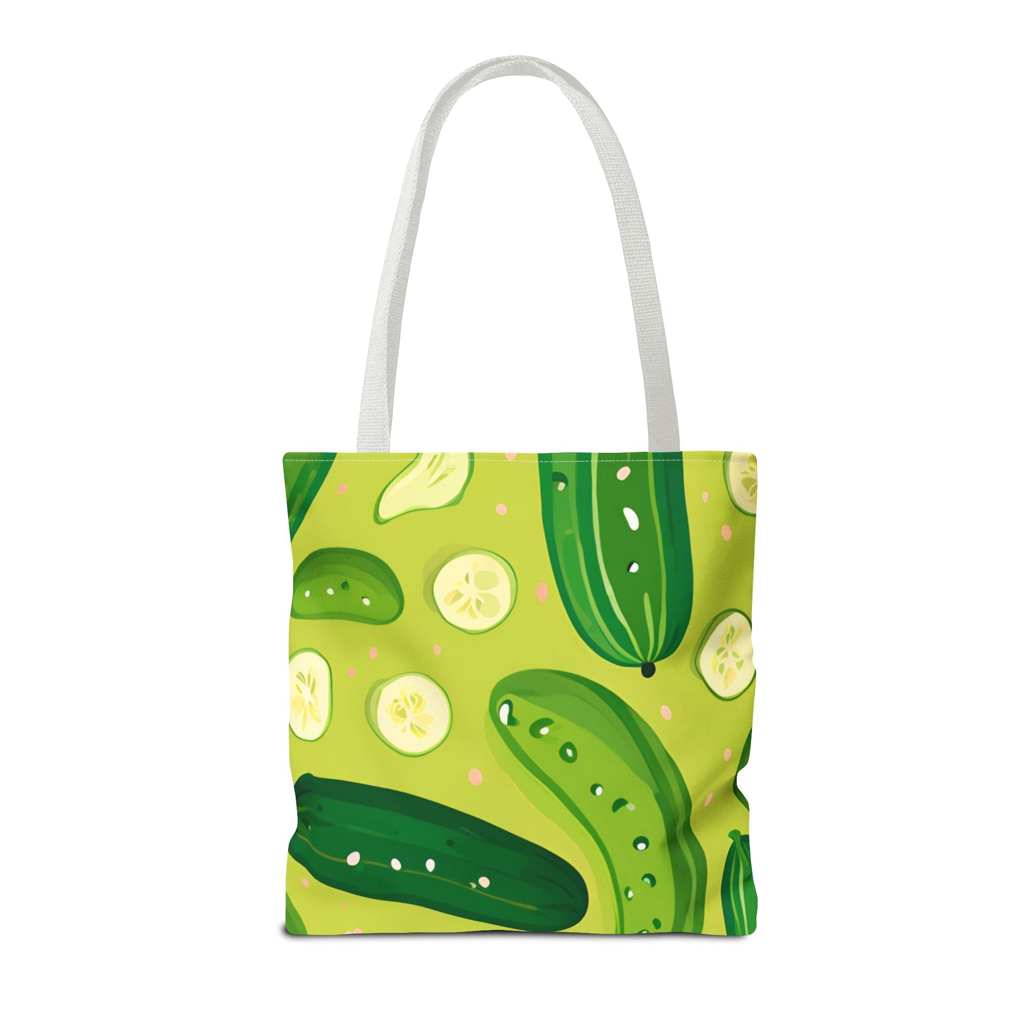 Pickles Pattern Tote Bag - Stylish Reusable Grocery & Beach Bag