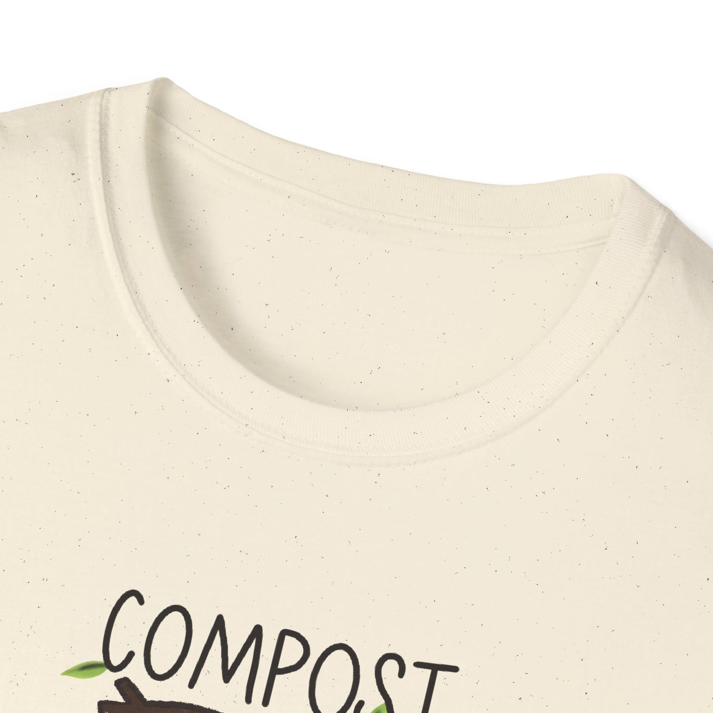 Compost The Rich T-Shirt | Mushroom Gnome Illustration, Eco Humor