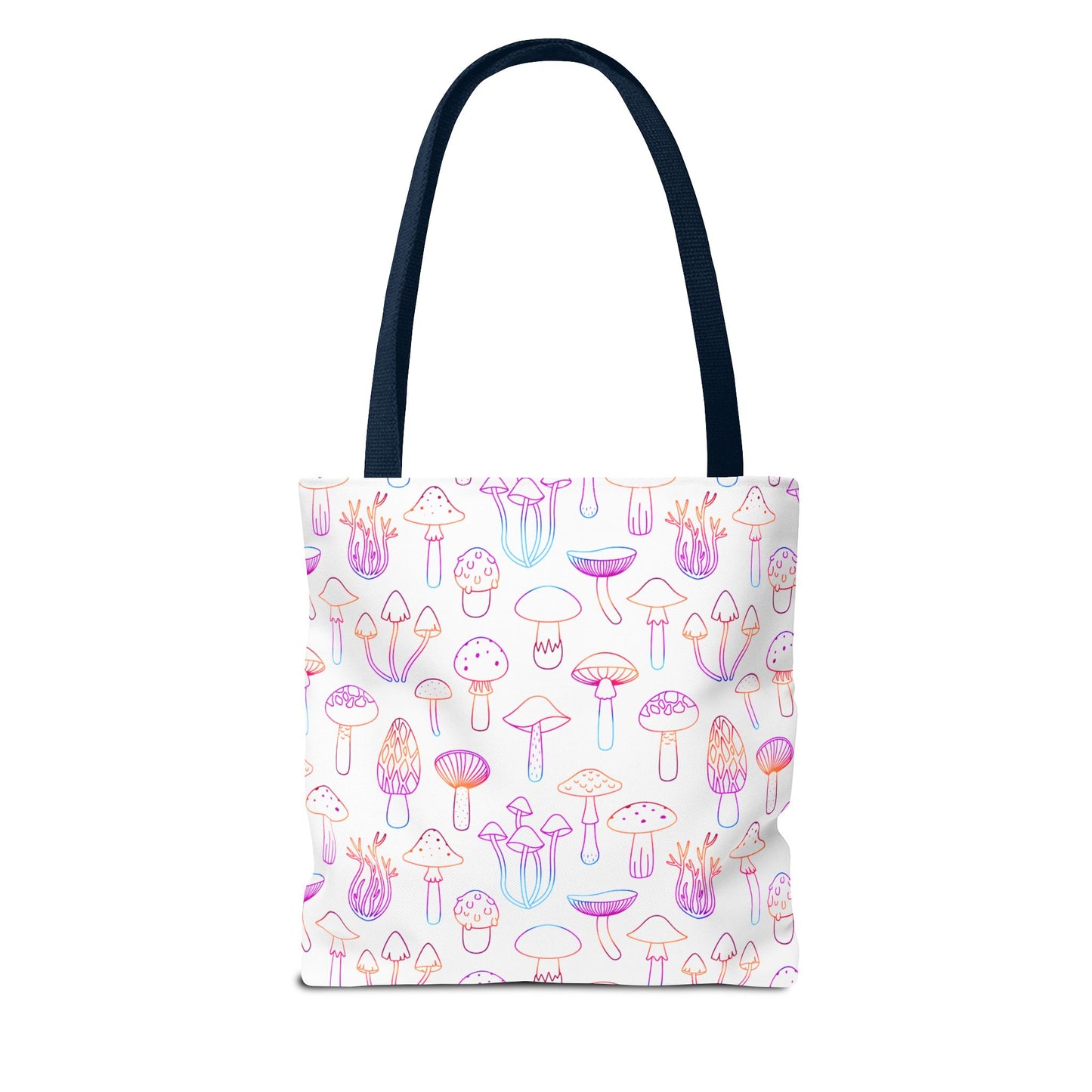 Colorful Mushroom Pattern Tote Bag - Eco-Friendly Grocery or Beach Tote