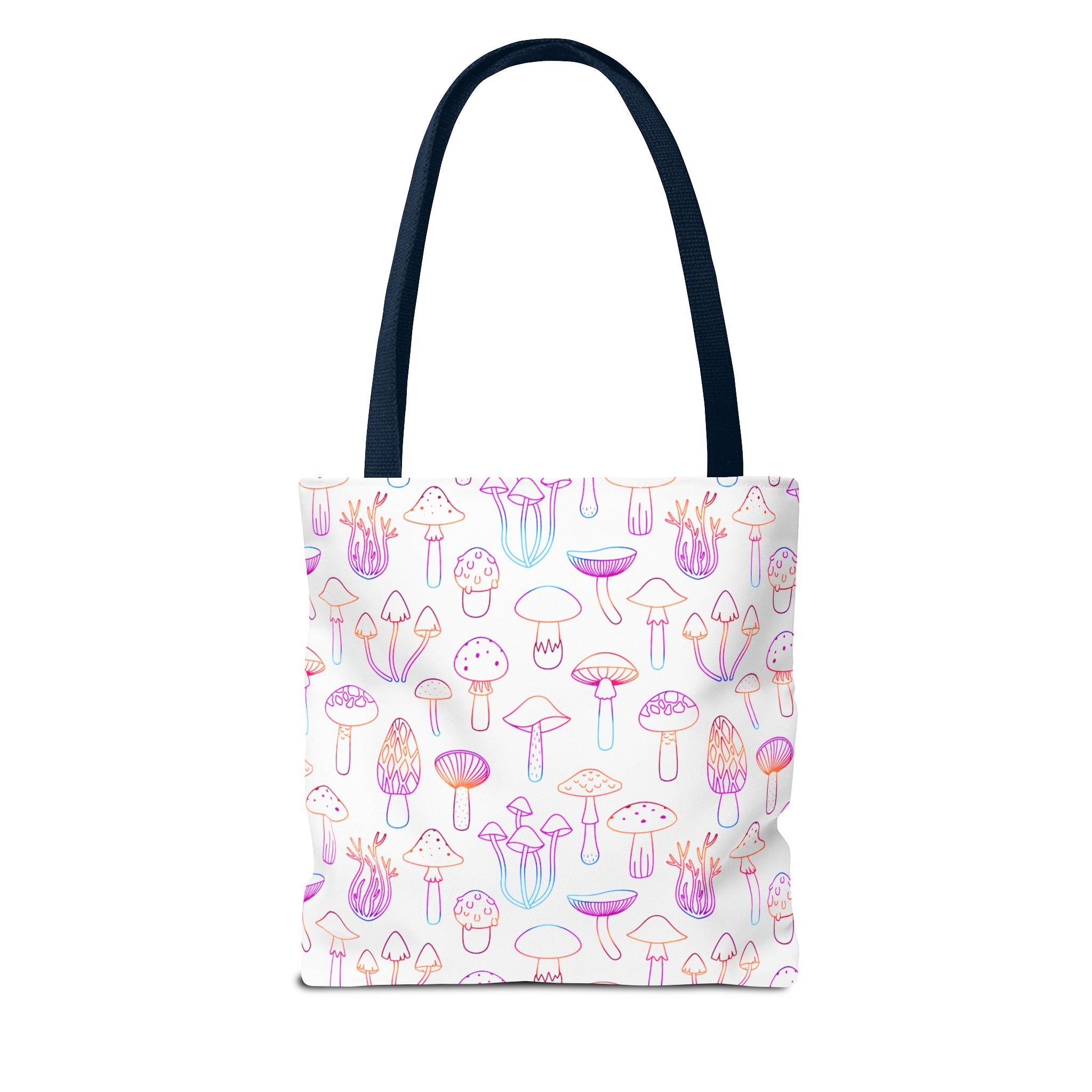 Colorful Mushroom Pattern Tote Bag - Eco-Friendly Grocery or Beach Tote