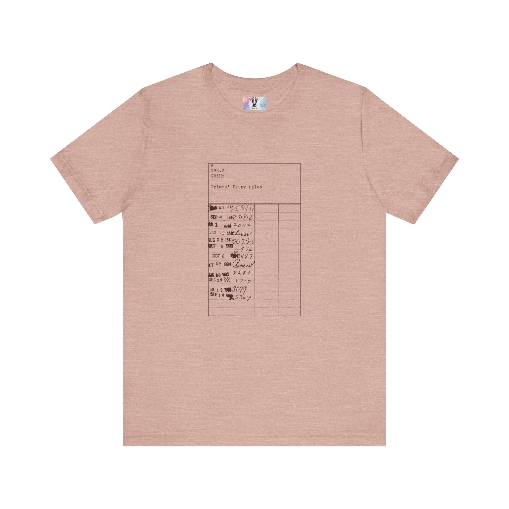 Vintage Library Card Inspired Unisex Tee | Retro Graphic Short Sleeve Shirt | Casual Comfort, Everyday Wear, Gift for Him or Her