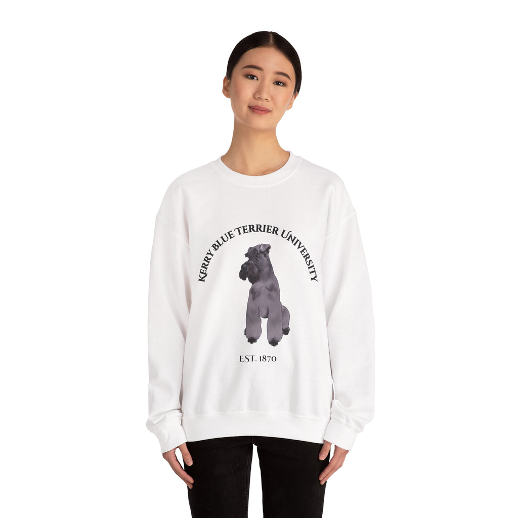 Kerry Blue Terrier University Sweatshirt - "Proudly Representing the Best of the Breed!"