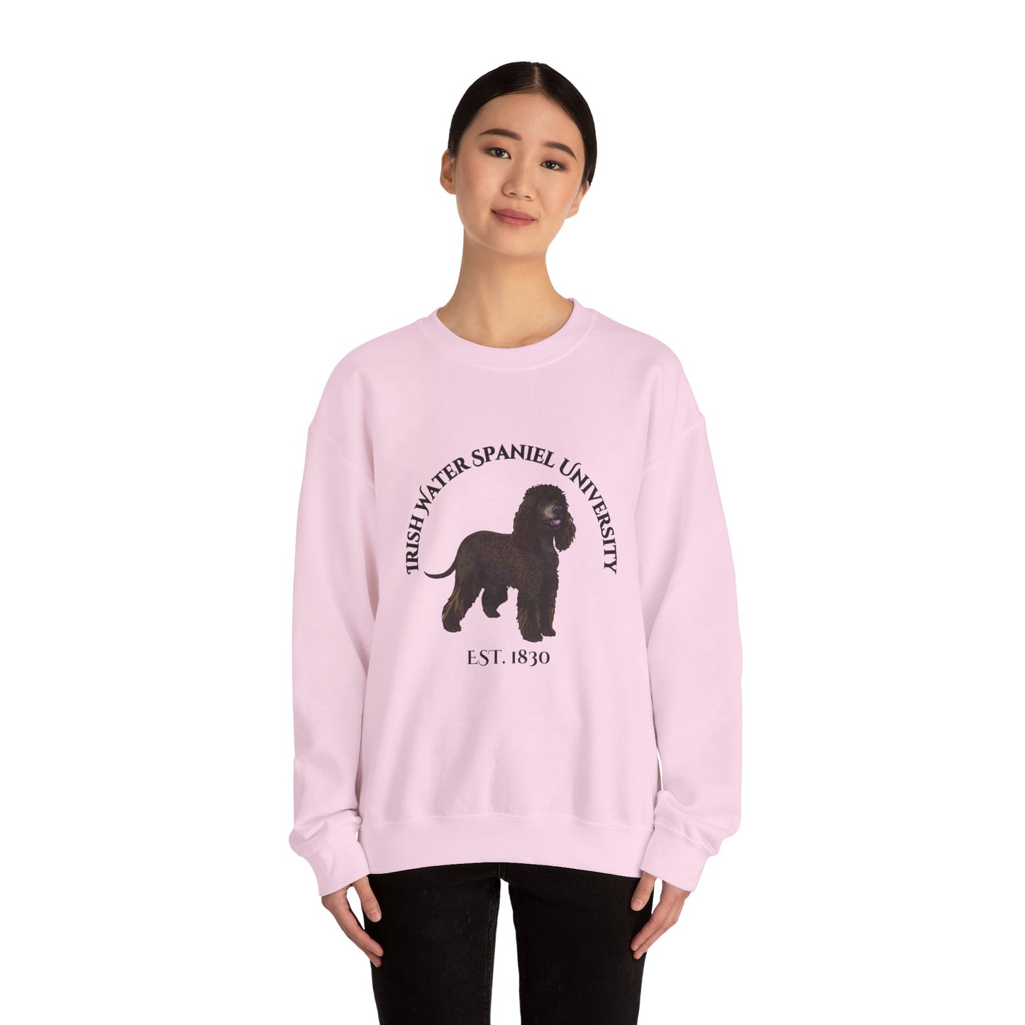 Irish Water Spaniel University Sweatshirt  - "Proudly Representing the Best of the Breed!"