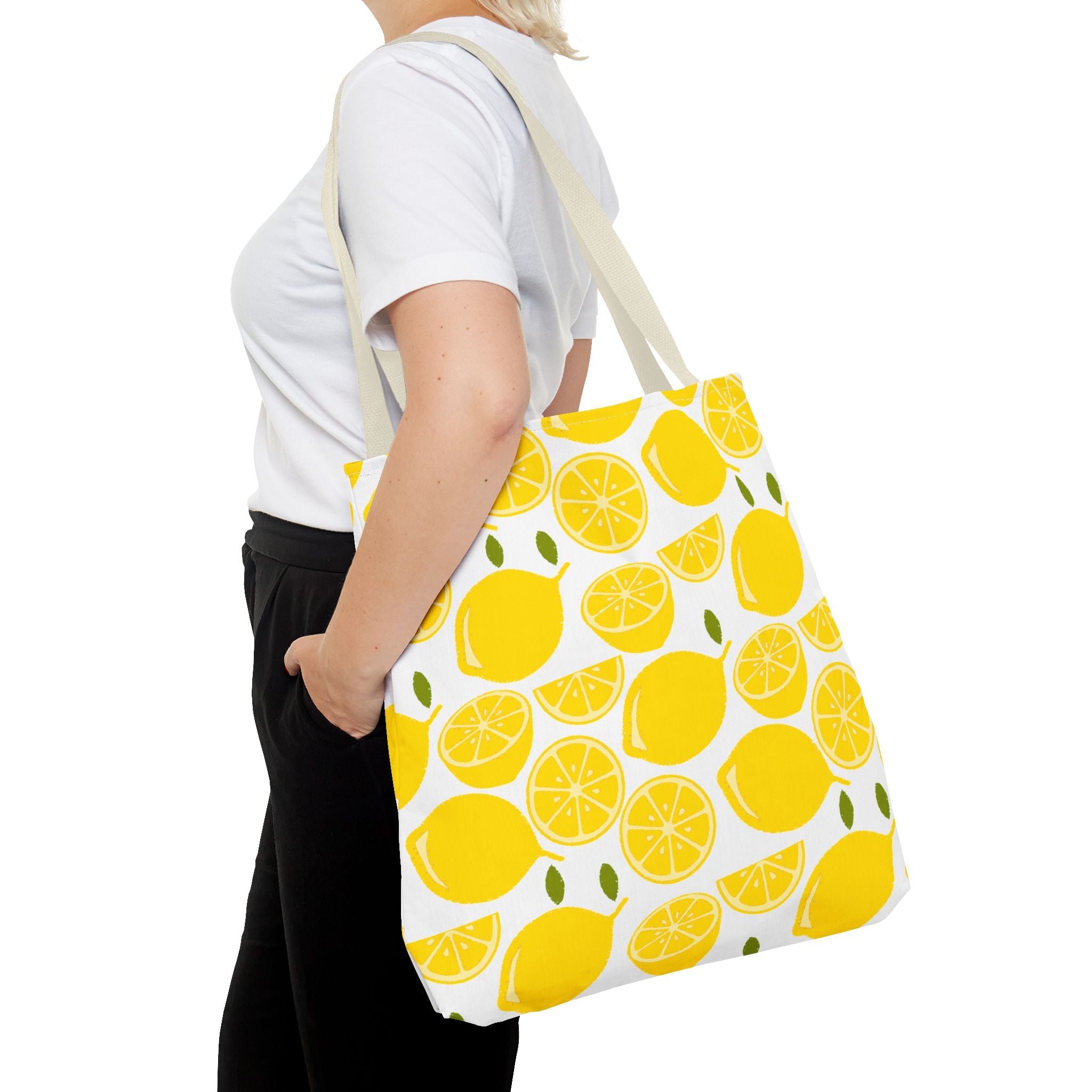 Bright Lemon Tote Bag - Perfect for Summer Outings and Eco-Friendly Shopping
