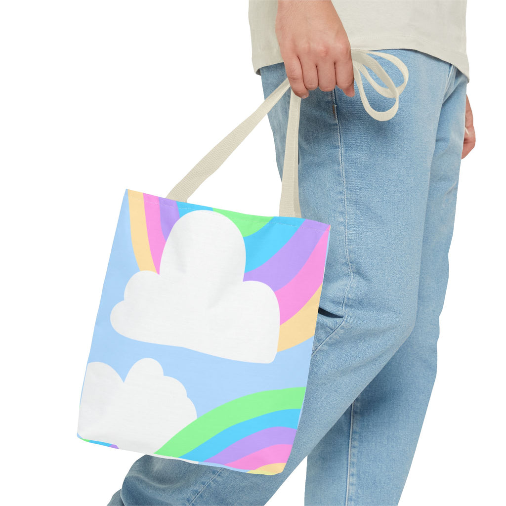 Pastel Rainbows & Clouds Tote - "Soft, Sweet, and Dreamy!"