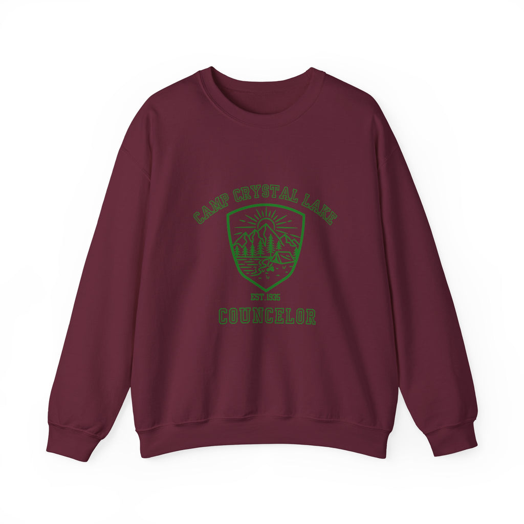 Camp Crystal Lake Counselor Sweatshirt - Cozy Crewneck for Summer Camp Memories, Perfect Gift for Outdoor Lovers, Travel & Adventure