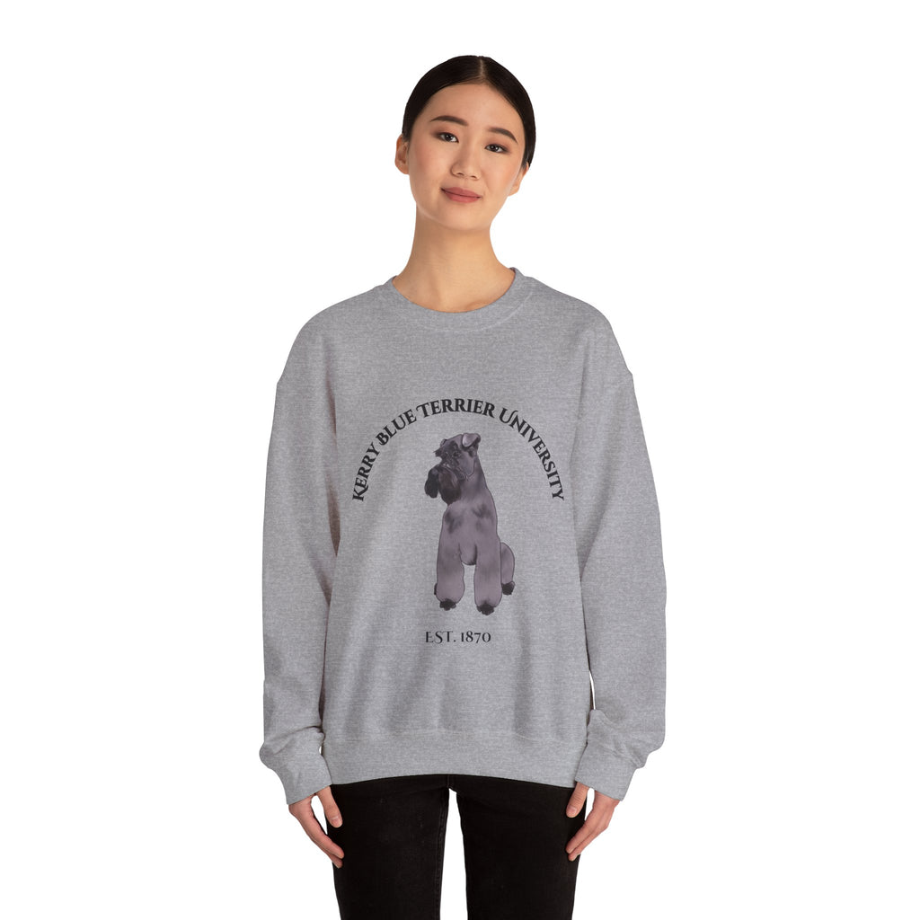 Kerry Blue Terrier University Sweatshirt - "Proudly Representing the Best of the Breed!"