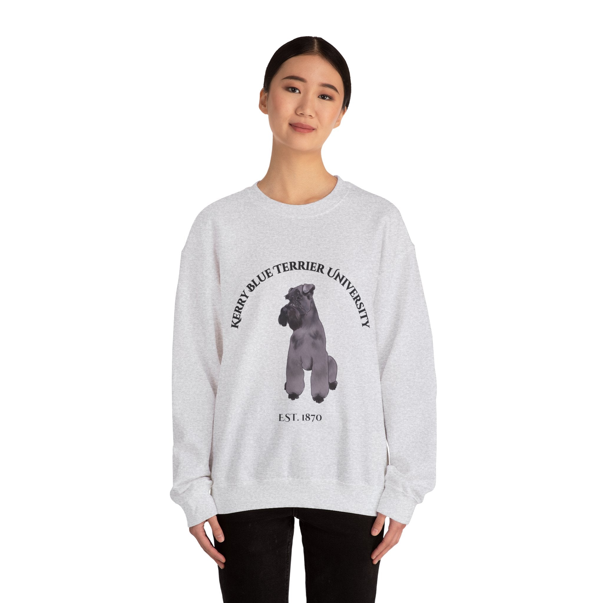 Kerry Blue Terrier University Sweatshirt - "Proudly Representing the Best of the Breed!"