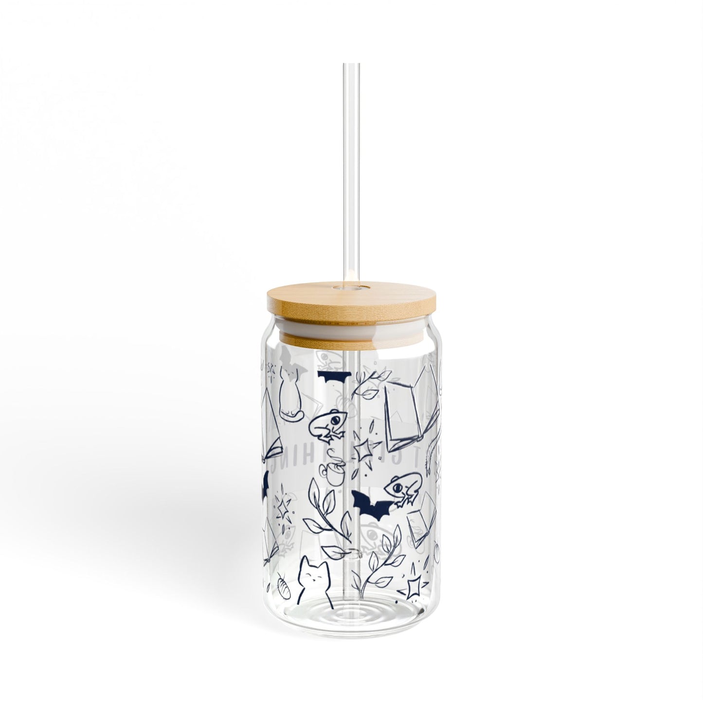 Just Girl Things Sipper Glass, 16oz