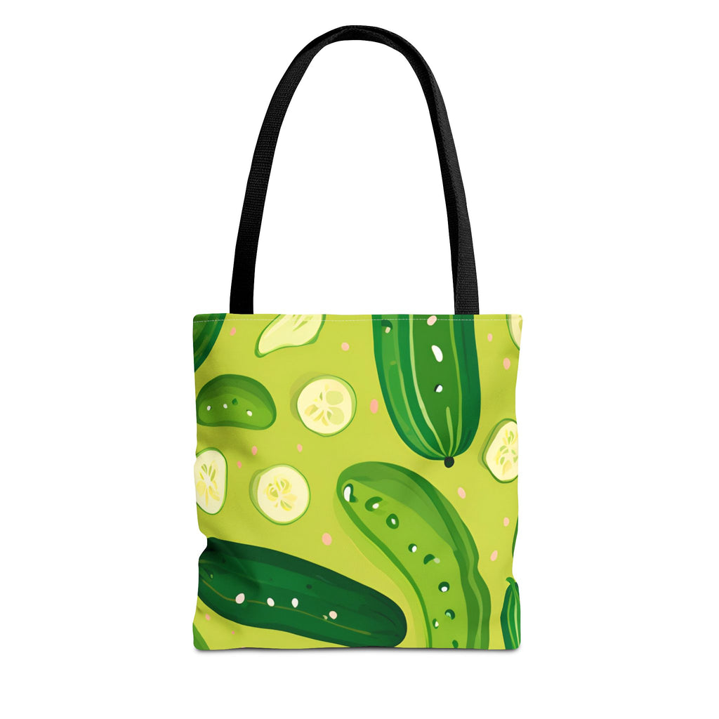 Pickles Pattern Tote Bag - Stylish Reusable Grocery & Beach Bag