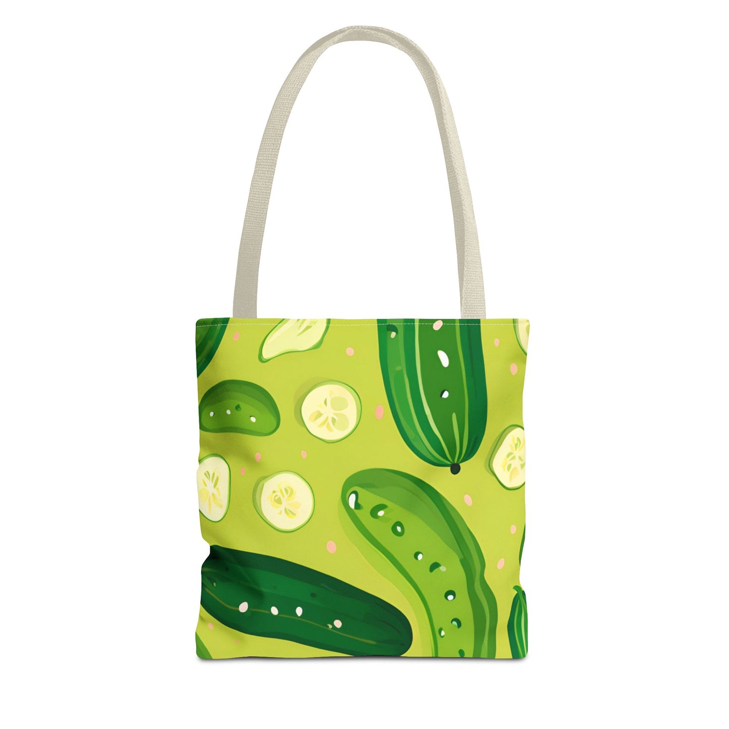 Pickles Pattern Tote Bag - Stylish Reusable Grocery & Beach Bag