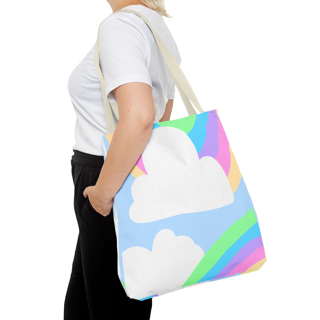 Pastel Rainbows & Clouds Tote - "Soft, Sweet, and Dreamy!"