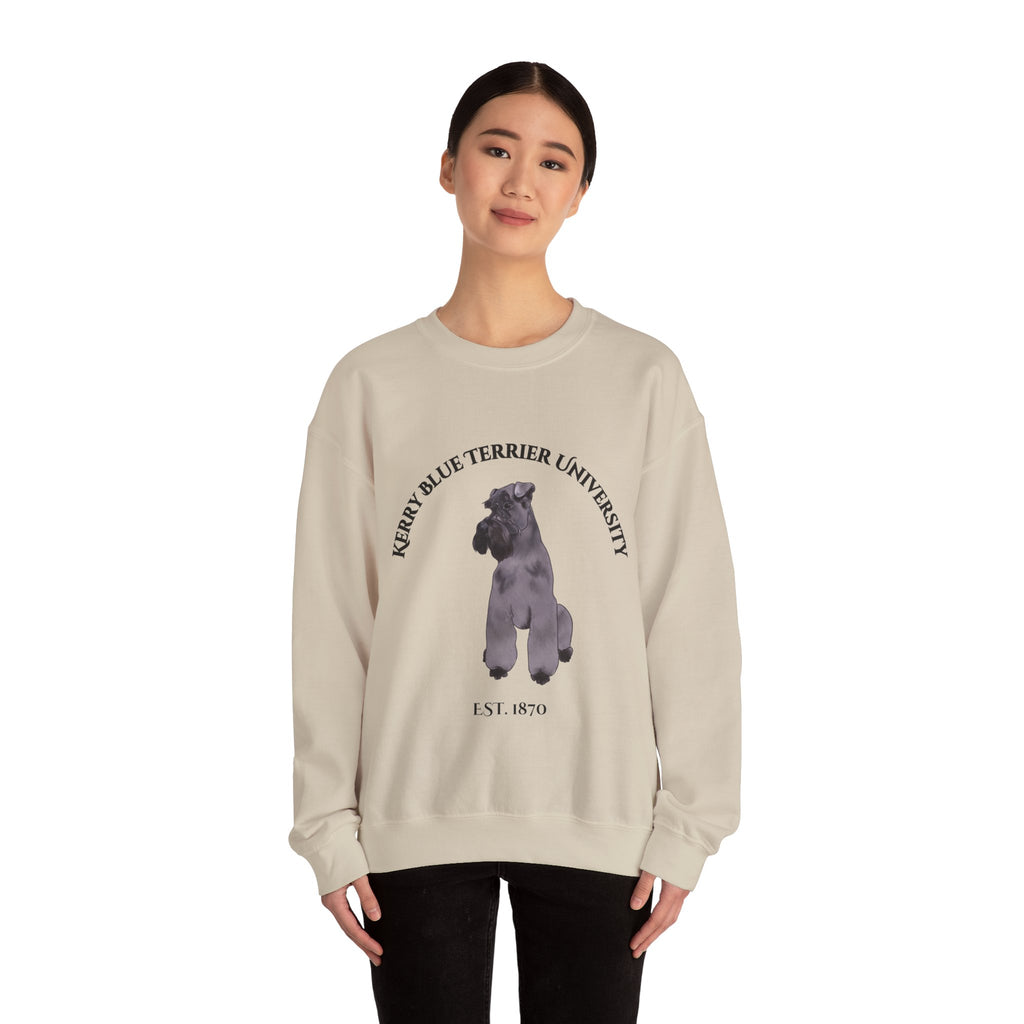 Kerry Blue Terrier University Sweatshirt - "Proudly Representing the Best of the Breed!"