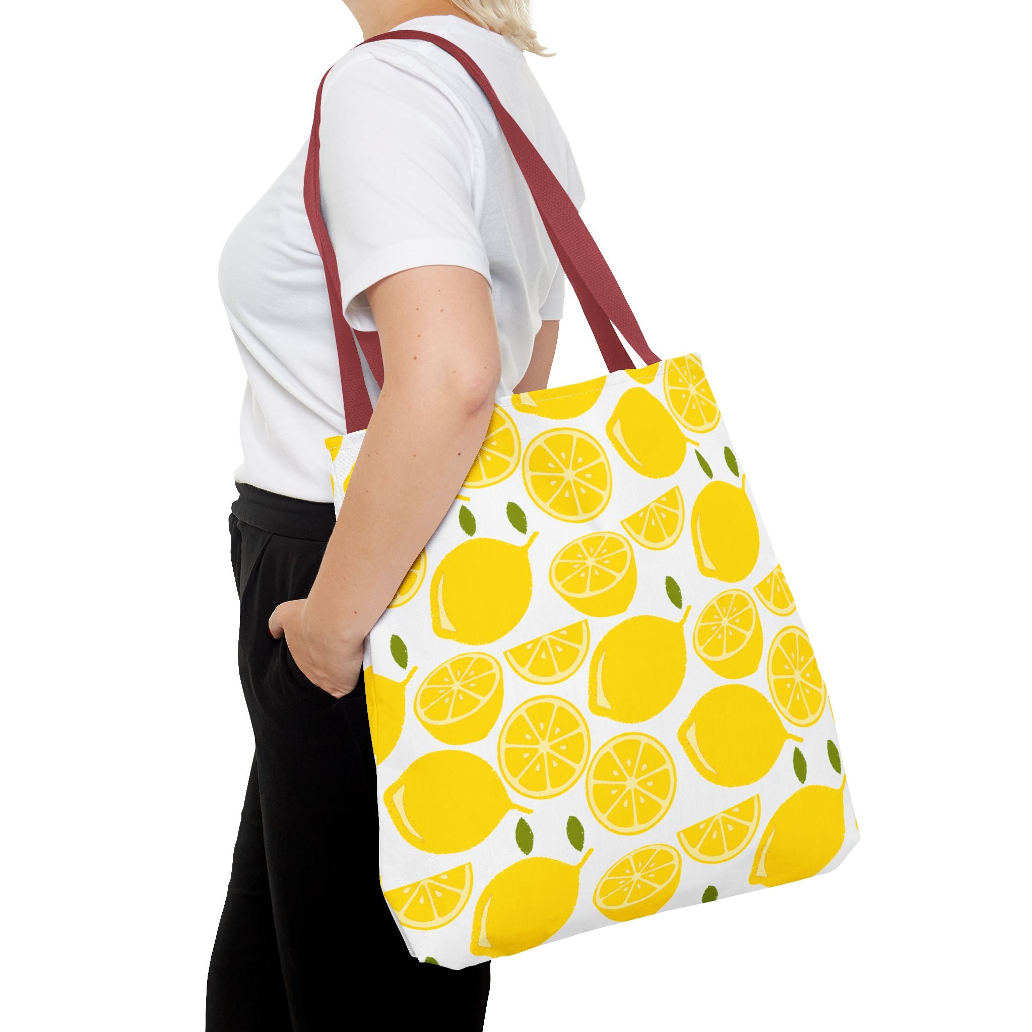 Bright Lemon Tote Bag - Perfect for Summer Outings and Eco-Friendly Shopping