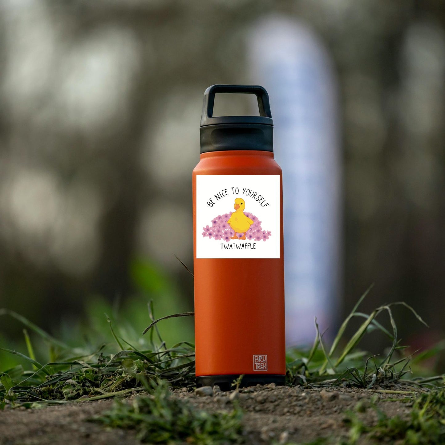 Be Nice To Yourself Twatwaffle - Vinyl Sticker Original Art