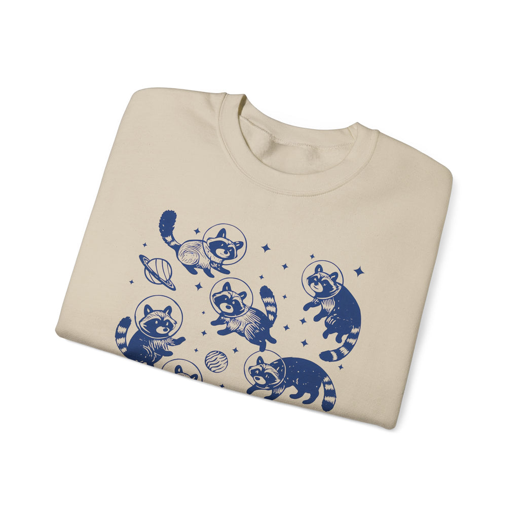 Playful Raccoon Sweatshirt, Unisex Crewneck, Cozy Outfit, Animal Lover Gift, Cute Fashion, Fall Chill, Everyday Wear