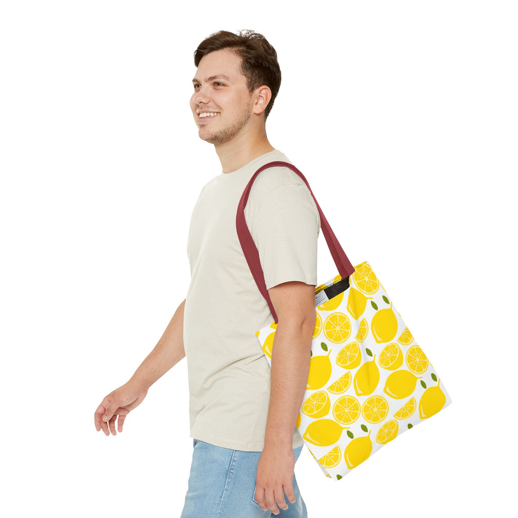 Bright Lemon Tote Bag - Perfect for Summer Outings and Eco-Friendly Shopping