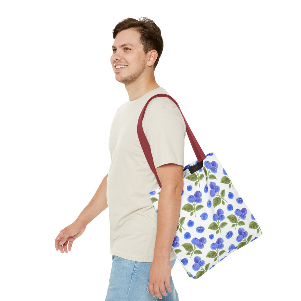Blueberry Floral Tote Bag - Stylish and Eco-Friendly Shopping