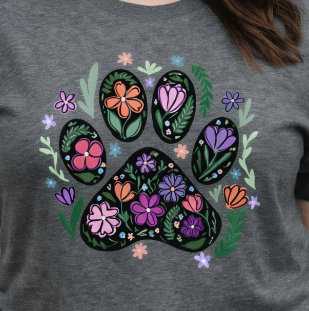 Floral Pawprint