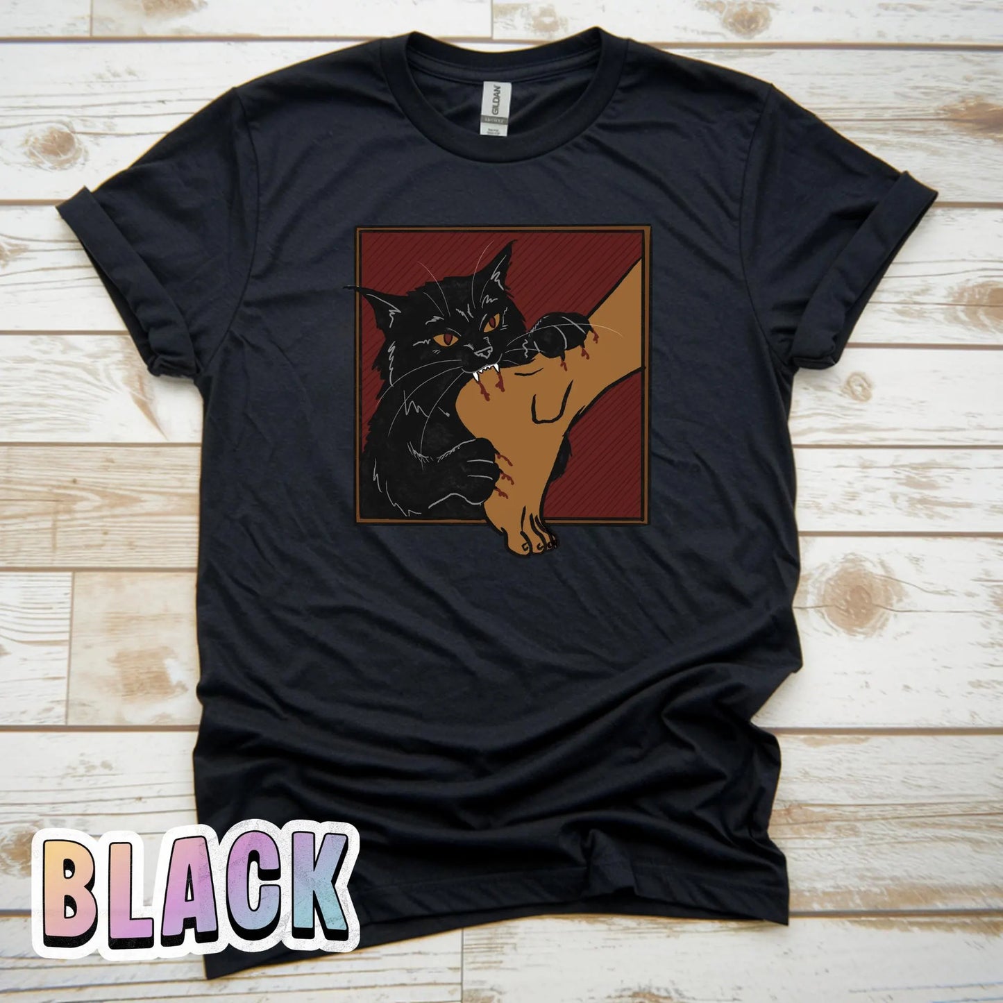 Black Cat Ankle Biter T-Shirt