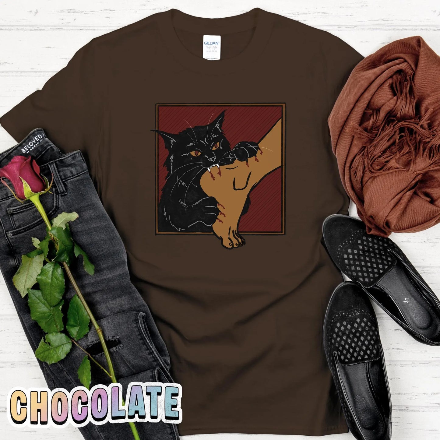 Black Cat Ankle Biter T-Shirt