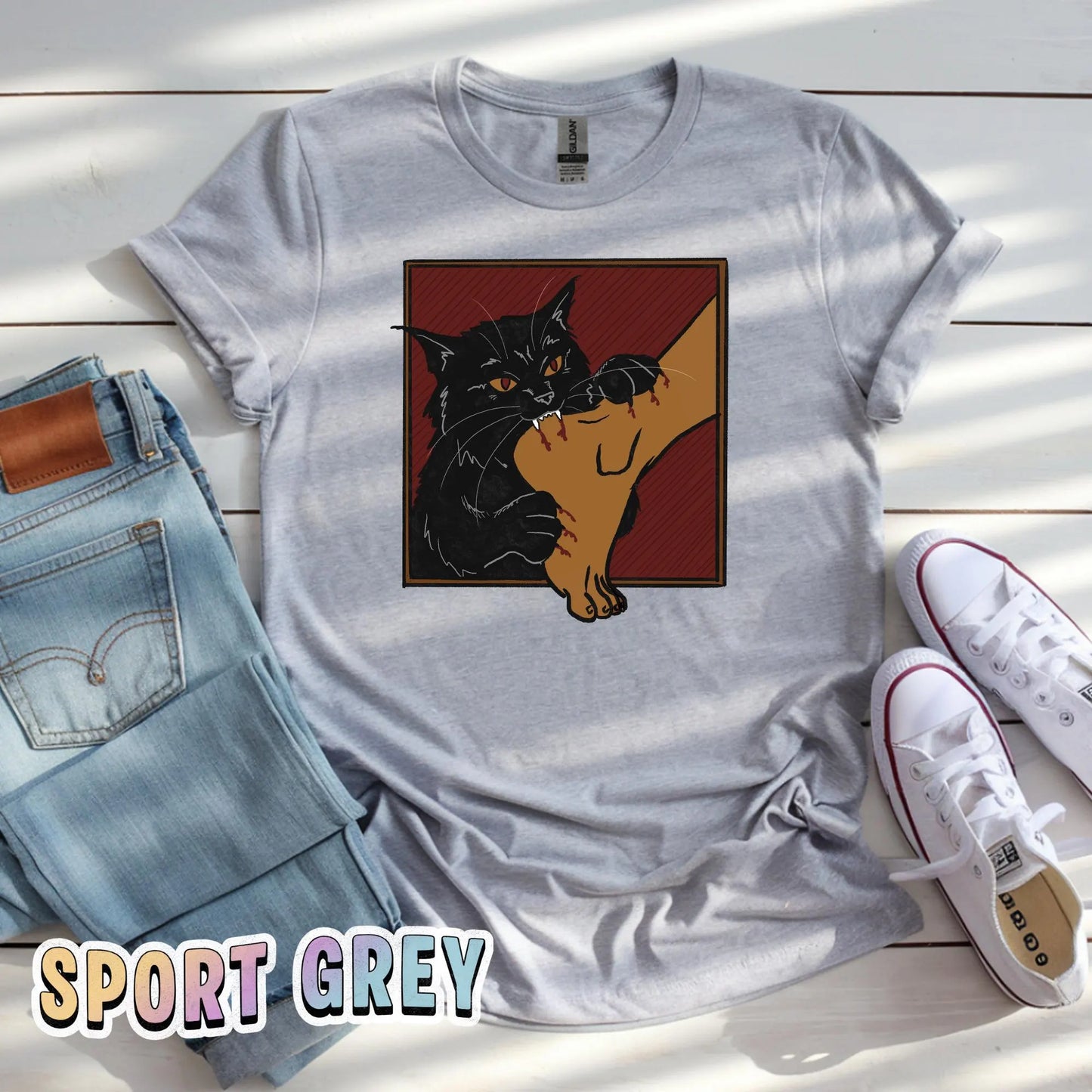 Black Cat Ankle Biter T-Shirt