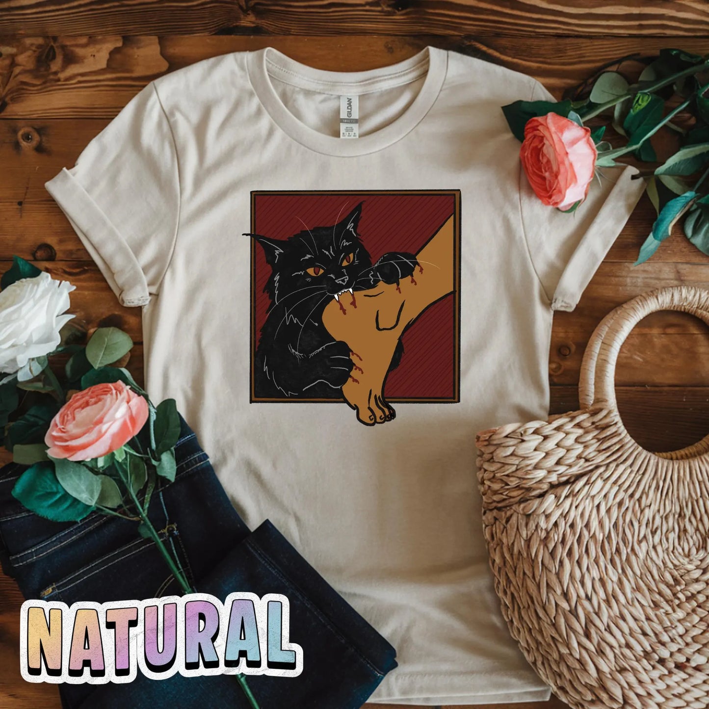 Black Cat Ankle Biter T-Shirt